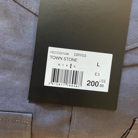 Kooples Grey Short Sleeve Button Up NWT - Picture 4 of 5